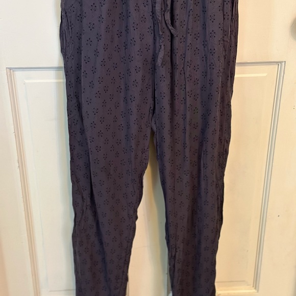 Fat Face dark charcoal gray bluish with a black design Jumpsuit Size 2 - Picture 14 of 16
